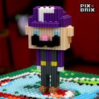 Waluigi Armable 3D - Mario Bros - Pix Brix