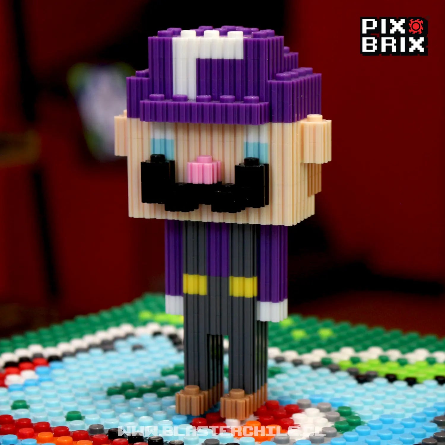 Waluigi Armable 3D - Mario Bros - Pix Brix