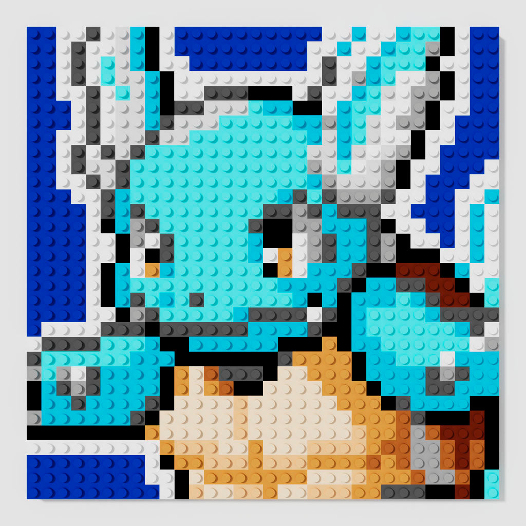 Wartortle Puzzle 2D - 25.5 x 25.5cm - Pix Brix