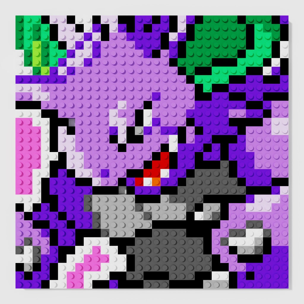 Nidoking Puzzle 2D - 25.5 x 25.5cm - Pix Brix