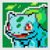 Bulbasaur Puzzle 2D - 25.5 x 25.5cm - Pix Brix