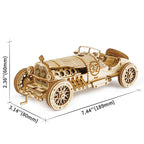 Grand Prix Car V8 - Rompecabezas 3D - Maqueta de Madera Rolife