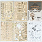 Hot Air Ballon - Rompecabezas 3D - Maqueta de Madera Rolife