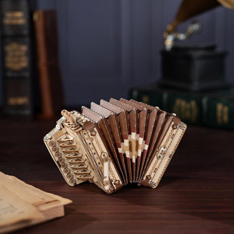 Accordion - Mini Acordeón - Maqueta de Madera Rolife