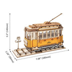 Tranvía - Rompecabezas 3D - Maqueta de Madera Rolife