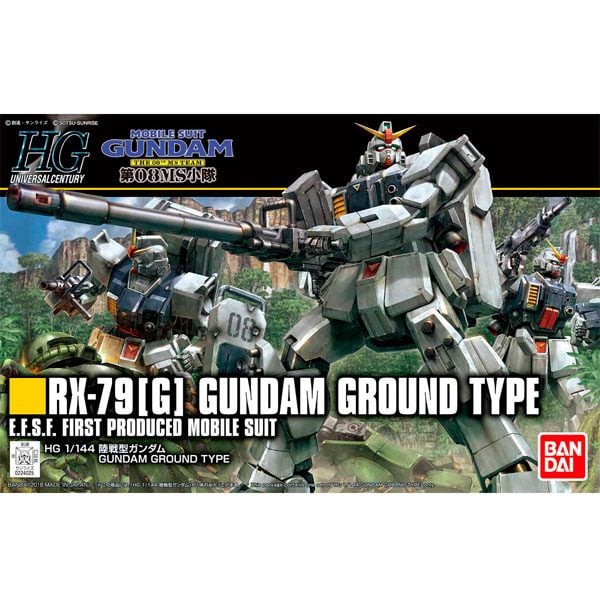 HG 1/144 GUNDAM GROUND TYPE - Model Kit Articulado - Bandai