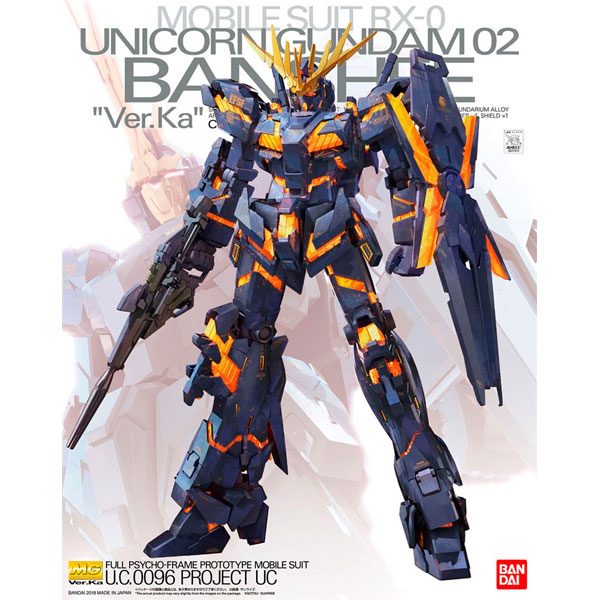 MG 1/100 Unicorn Gundam 02 Banshee Ver.Ka - Model Kit Articulado - Bandai