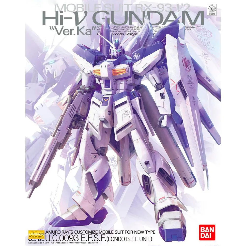 MG 1/100 RX-93-v2 Hi-V GUNDAM Ver.Ka - Model Kit Articulado - Bandai