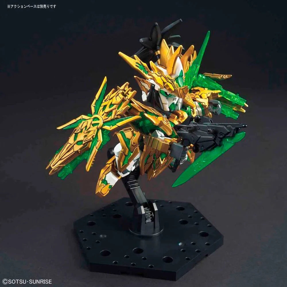 SD SANGOKU SOKETSUDEN Long Xian Liu Bei UNICORN GUNDAM - Model Kit Articulado - Bandai