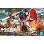 HG 1/144 RX-78-02 GUNDAM (GUNDAM THE ORIGIN Ver.) - Model Kit Articulado - Bandai