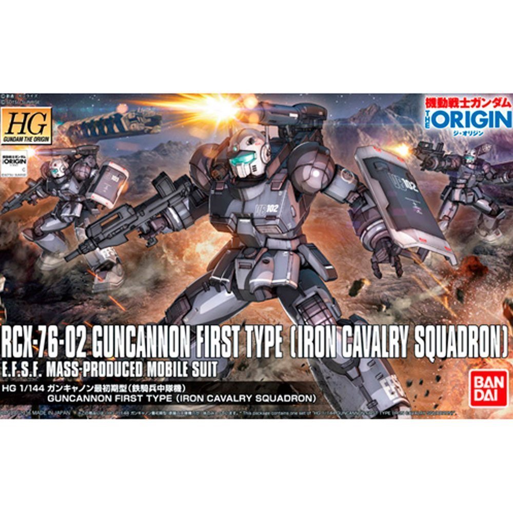 HG 1/144 RCX-76-02 GUNCANNON FIRST TYPE (IRON CAVALRY SQUADRON) - Model Kit Articulado - Bandai