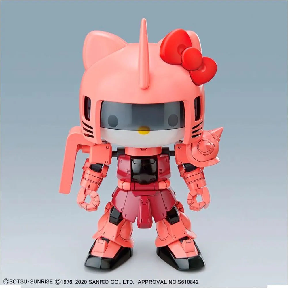 Hello Kitty / MS-06S Zaku II SD Gundam - Model Kit Articulado - Bandai