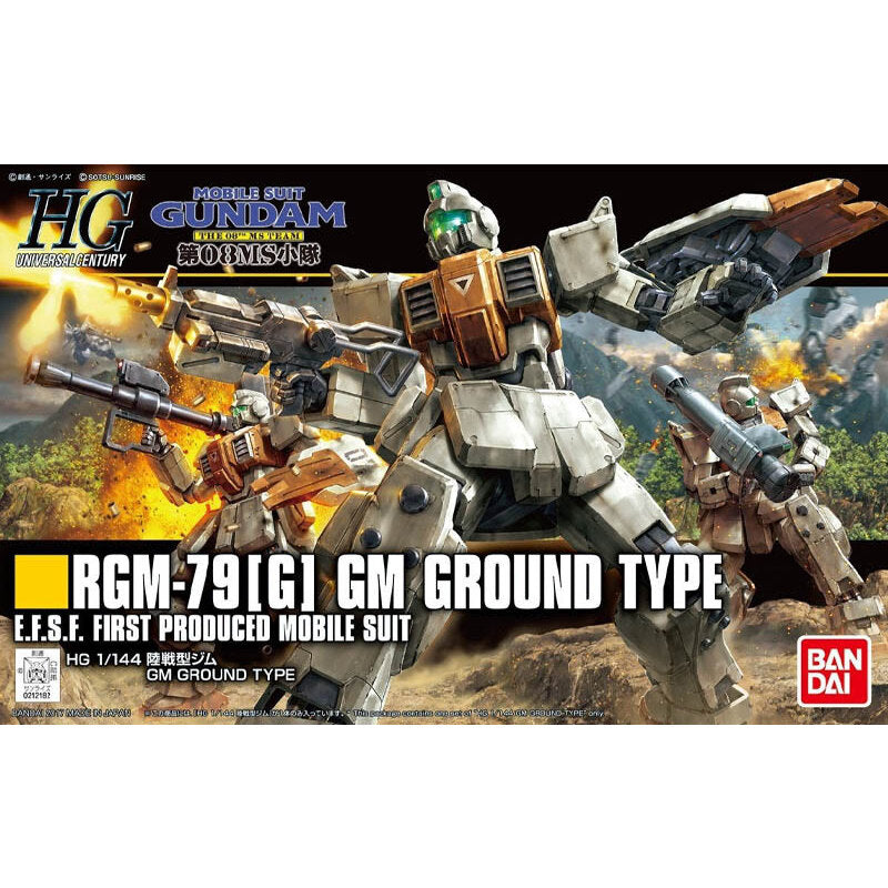 HG 1/144 RGM-79(G) GM GROUND TYPE - Model Kit Articulado - Bandai