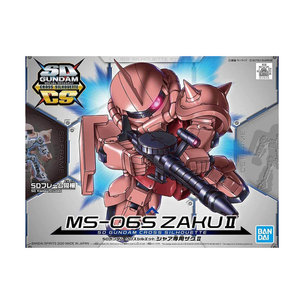 SD GUNDAM CROSS SILHOUETTE MS-06S ZAKU - Model Kit Articulado - Bandai