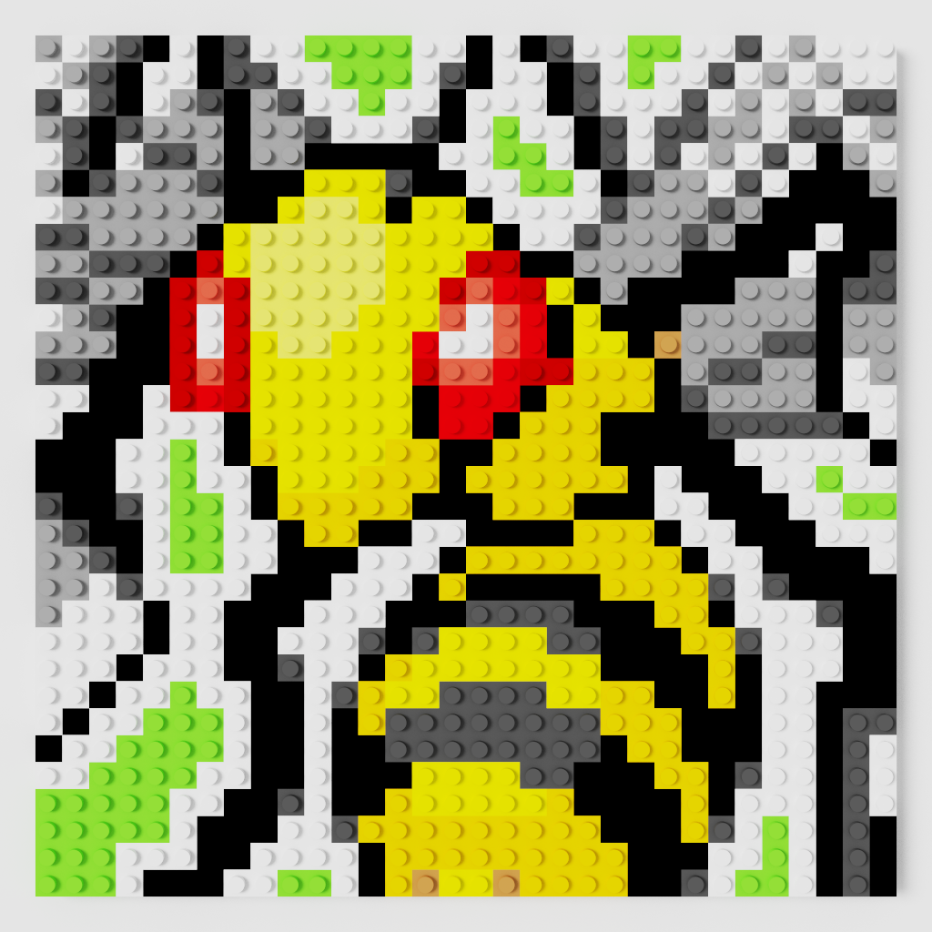 Beedrill Puzzle 2D - 25.5 x 25.5cm - Pix Brix