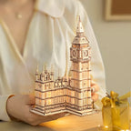 Big Ben LED - Rompecabezas 3D - Maqueta de Madera Rolife