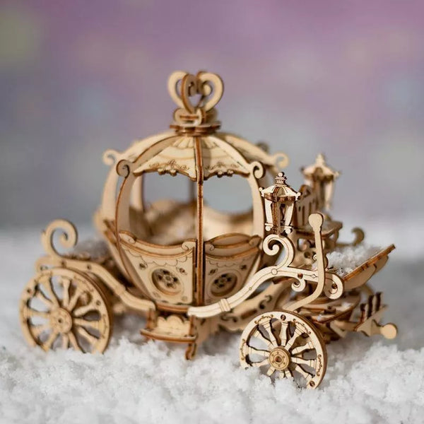 Pumpkin Cart - Rompecabezas 3D - Maqueta de Madera Rolife