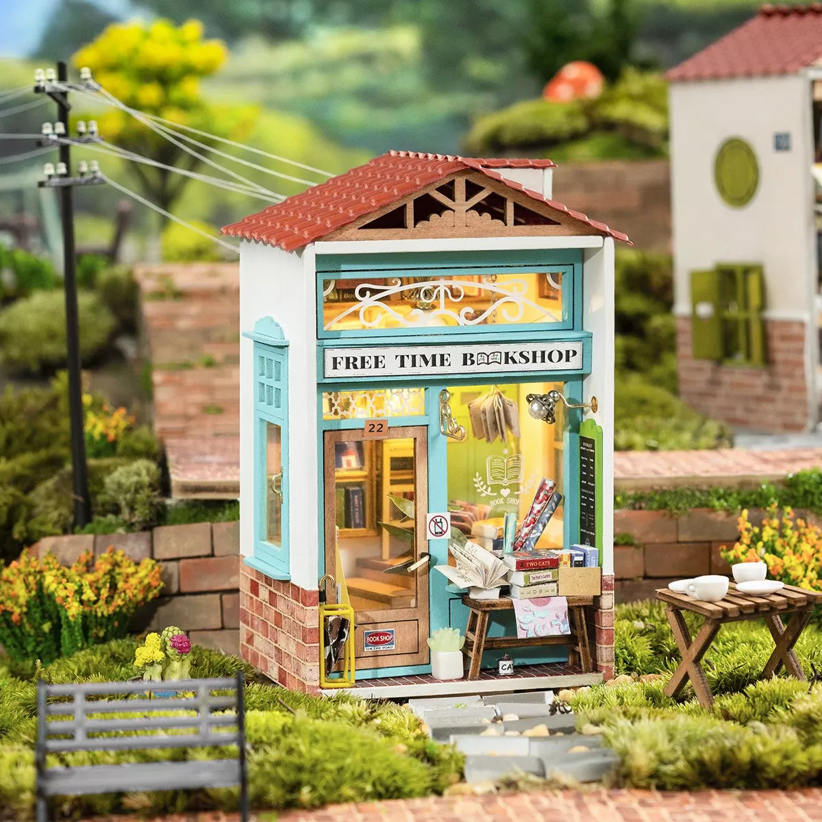 Free Time Bookshop - Maqueta Miniatura - Rolife