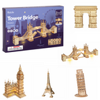 Eiffel Tower - Rompecabezas 3D - Maqueta de Madera Rolife
