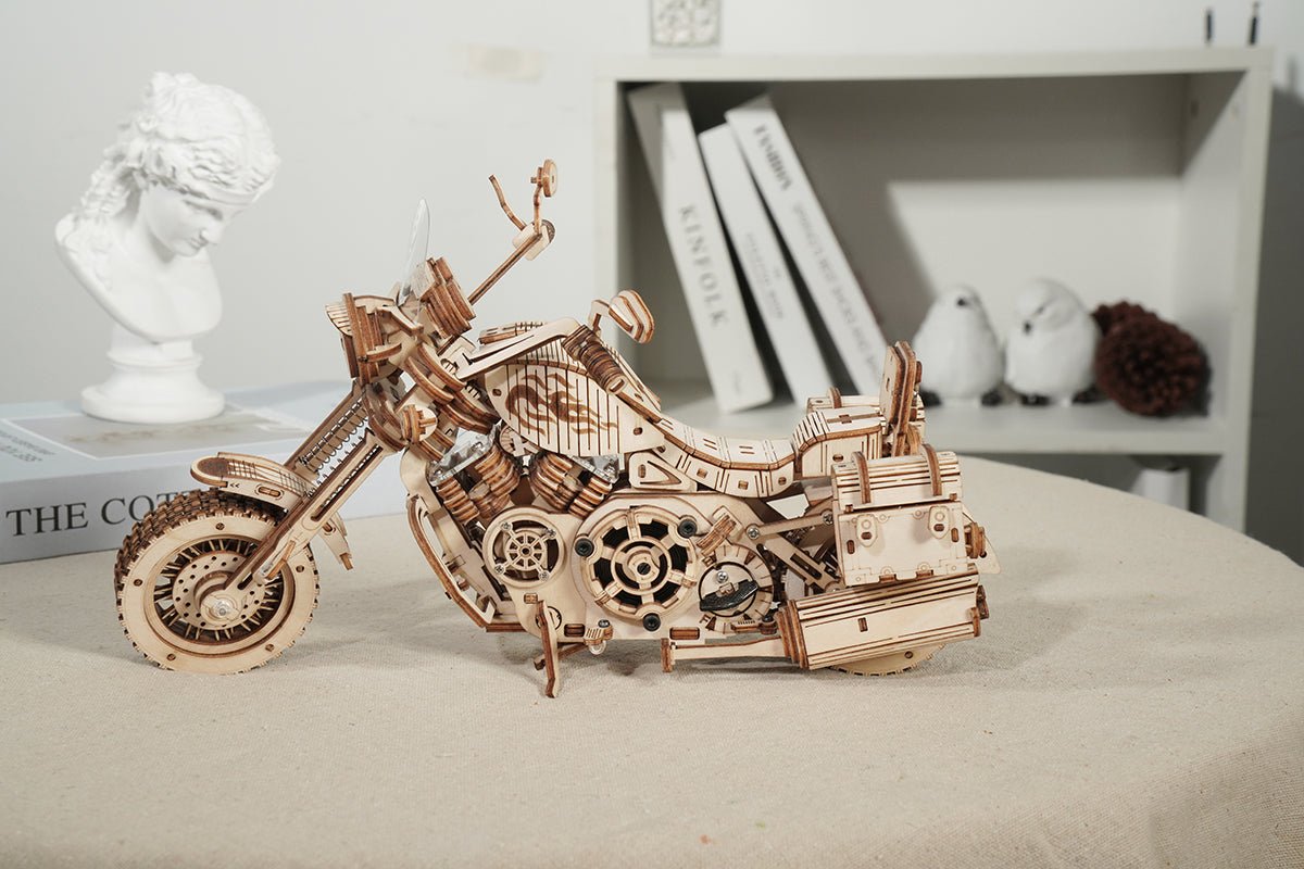 Cruiser Motorcycle - Rompecabezas 3D - Maqueta de Madera ROKR