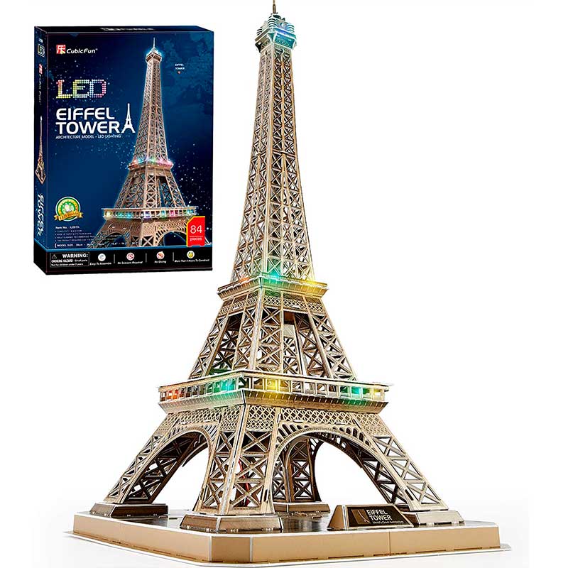 LED Eiffel Tower - Architecture Model - Rompecabezas 3D