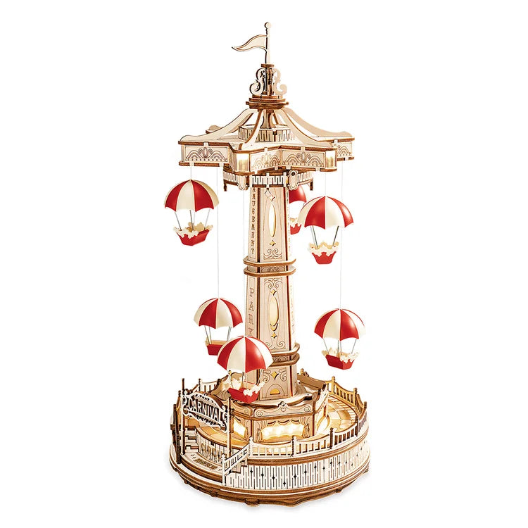Parachute Tower - Rompecabezas 3D de Madera - ROKR
