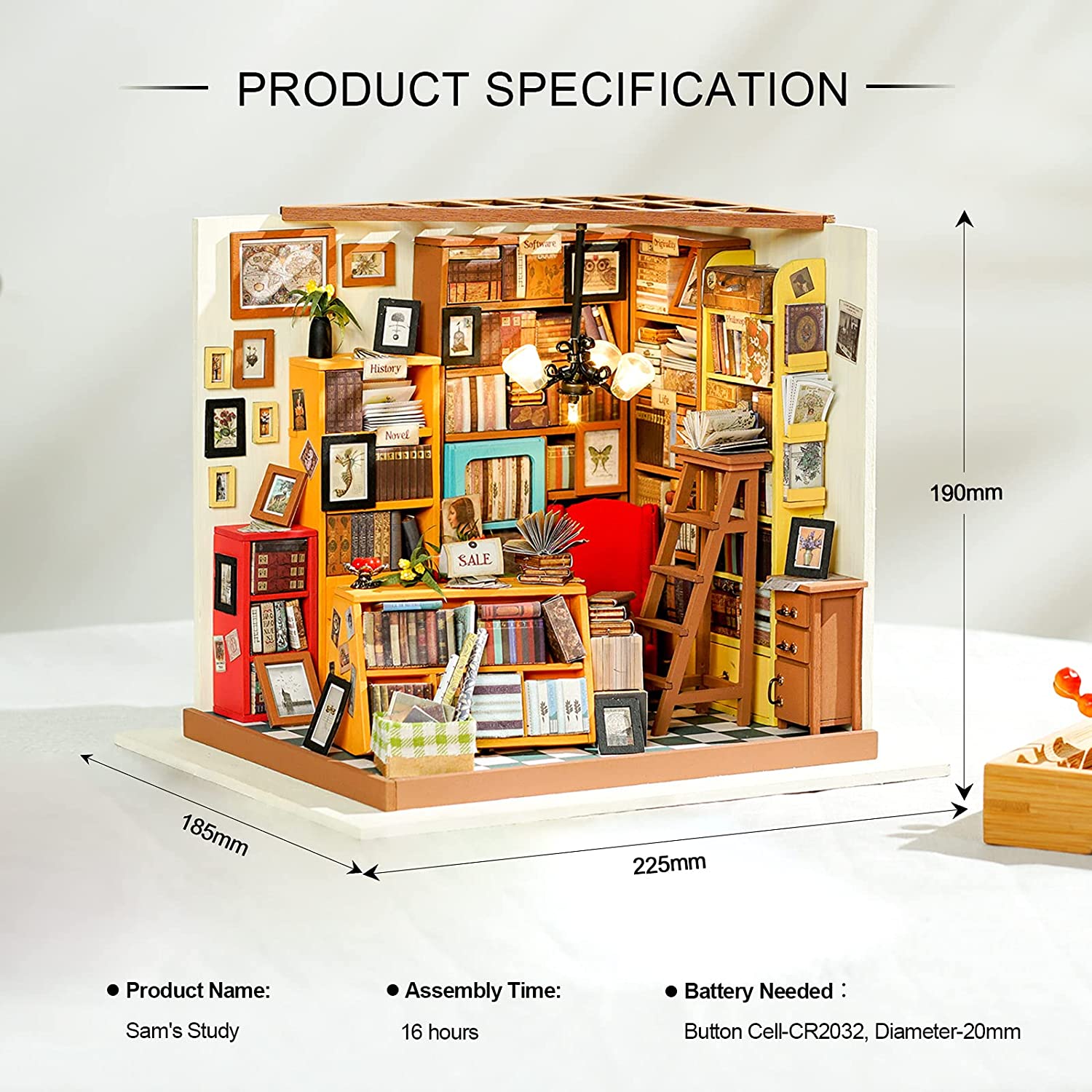 Sam's Study - Maqueta a Escala - Rolife