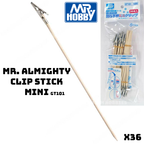 GT101 MR. ALMIGHTY CLIP STICK MINI (36 Piezas) - Mr.Hobby - GSI
