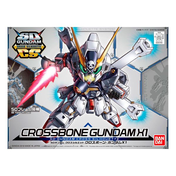 SD Gundam Cross Silhouette Crossbone Gundam X1 - Model Kit Articulado - Bandai