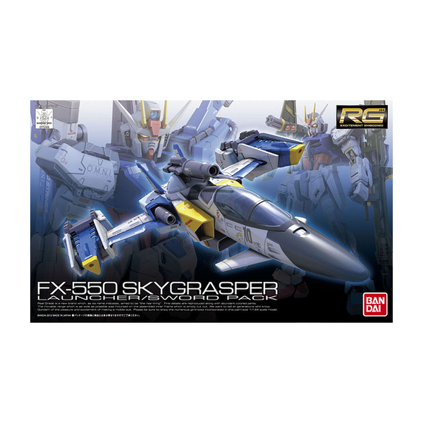 RG 1/144 FX-550 SKYGRASPER Launchers/Sword Pack - Model Kit Articulado - Bandai