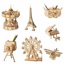 Eiffel Tower - Rompecabezas 3D - Maqueta de Madera Rolife