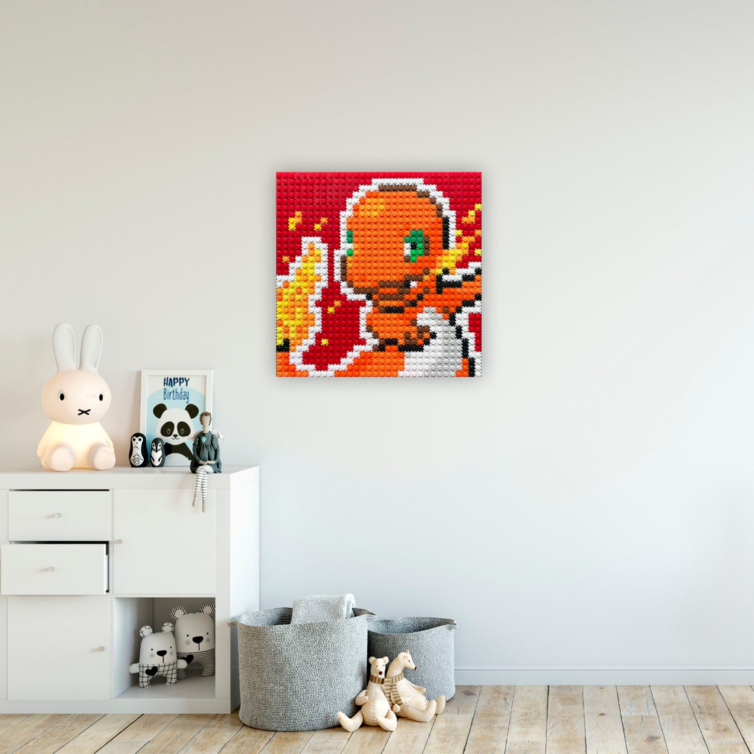 Charmander Puzzle 2D - 25.5 x 25.5cm - Pix Brix