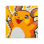 Raichu Puzzle 2D - 25.5 x 25.5cm - Pix Brix