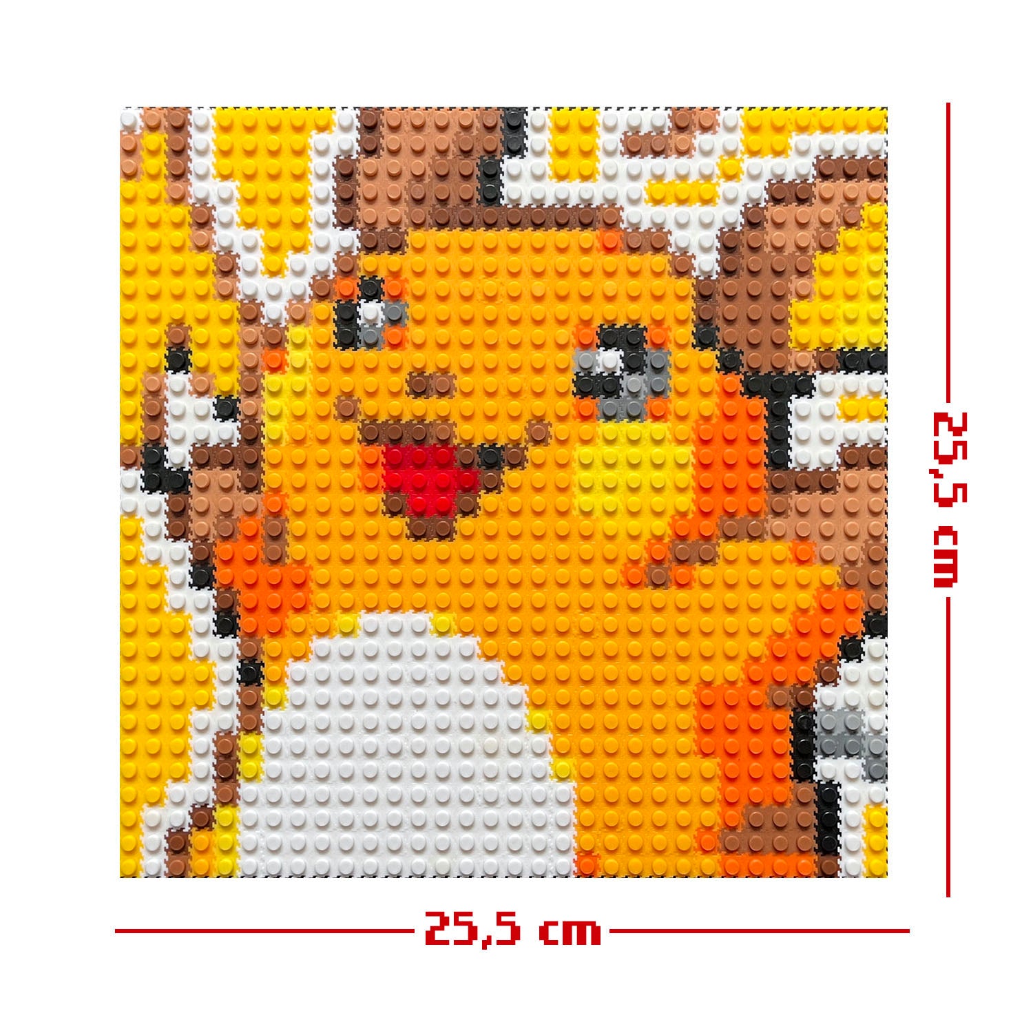 Raichu Puzzle 2D - 25.5 x 25.5cm - Pix Brix