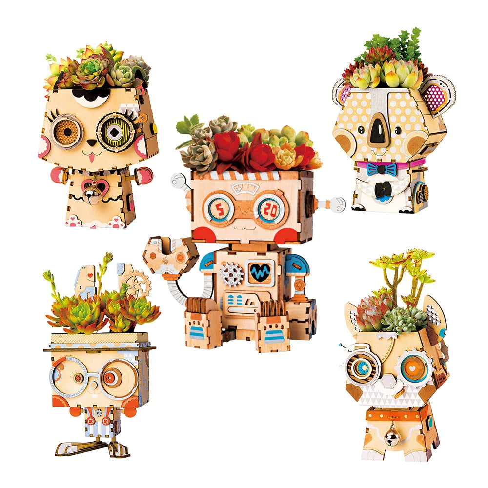 Pot Puppy - Macetero de Perro - Maqueta de Madera