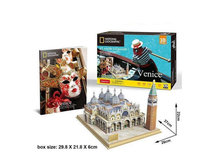 St. Mark's Square Venecia - Nat Geo - Rompecabezas 3D