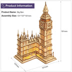 Big Ben LED - Rompecabezas 3D - Maqueta de Madera Rolife