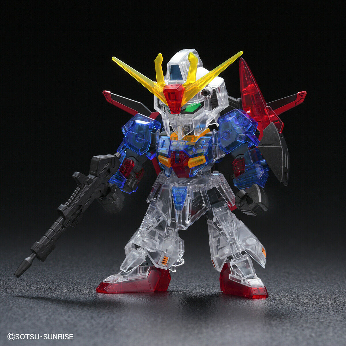 SD Gundam Cross Silhouette Zeta Gundam(Cross Silhouette Frame Ver.) [Clear Color] - Model Kit Articulado - Bandai
