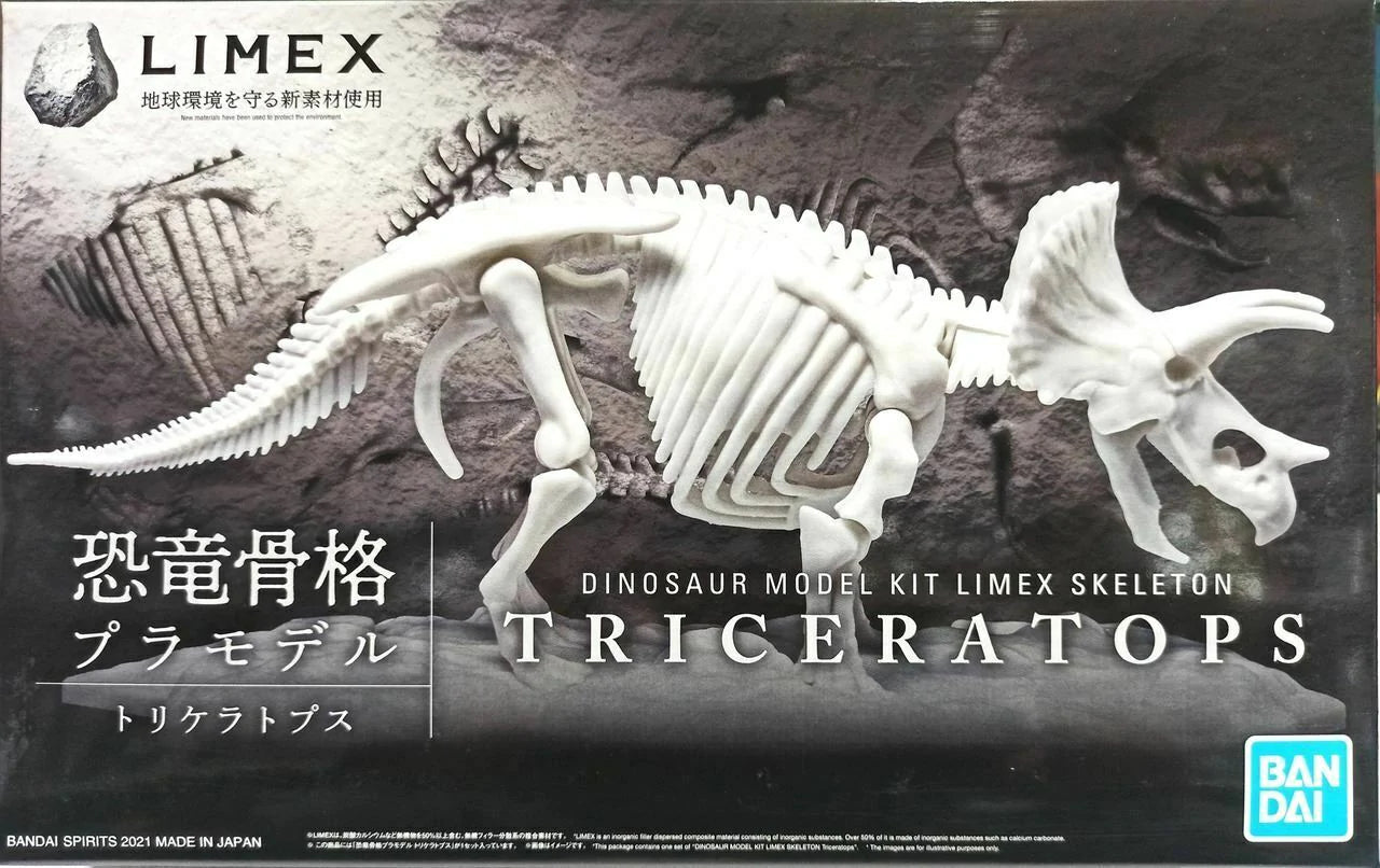 TRICERATOPS Dinosaur Limex Skeleton - Model Kit - Bandai