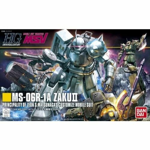 1/144 HGUC MS-06R-1A SHIN MATSUNAGA ZAKU II - Model Kit Articulado - Bandai