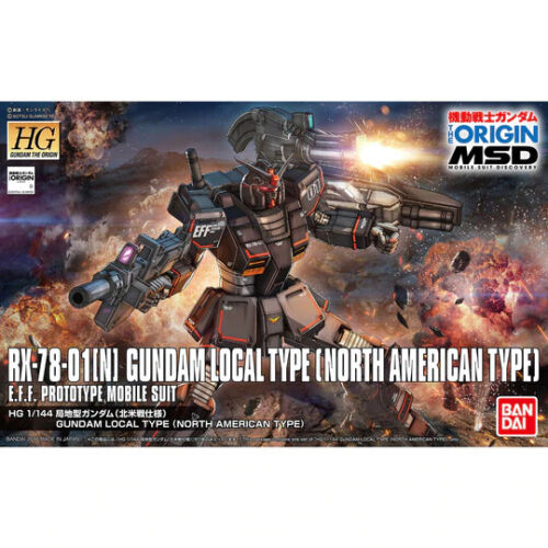 HG 1/144 RX-78-01[N] GUNDAM LOCAL TYPE (NORTH AMERICAN TYPE) - Model Kit Articulado - Bandai