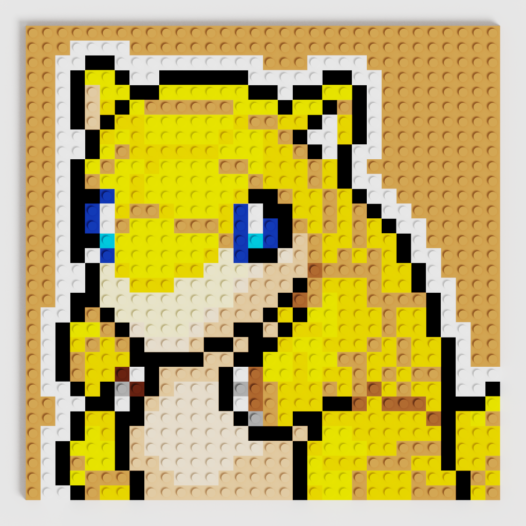 Sandshrew Puzzle 2D - 25.5 x 25.5cm - Pix Brix