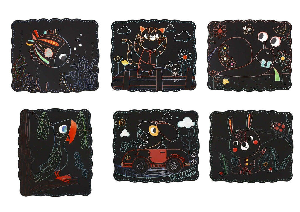Set Mascotas 7 Piezas - Scratch Art