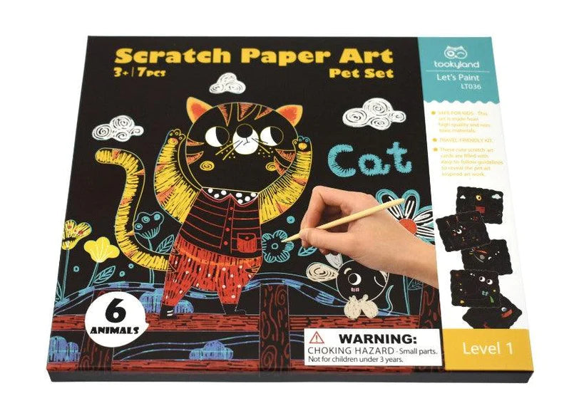 Set Mascotas 7 Piezas - Scratch Art