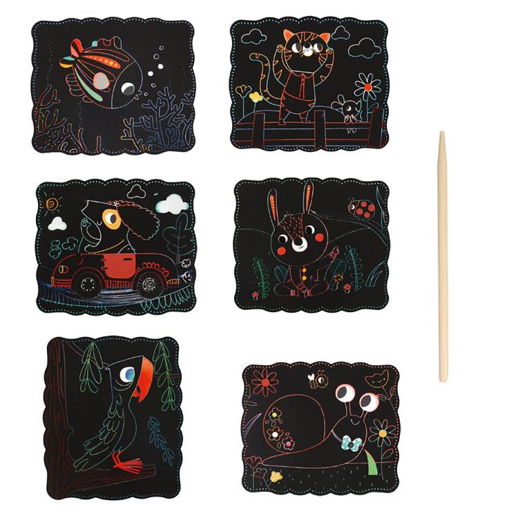 Set Mascotas 7 Piezas - Scratch Art