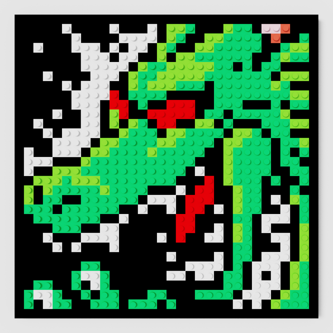 Shen Long Puzzle 2D - 25.5 x 25.5cm - Dragon Ball Z - Pix Brix