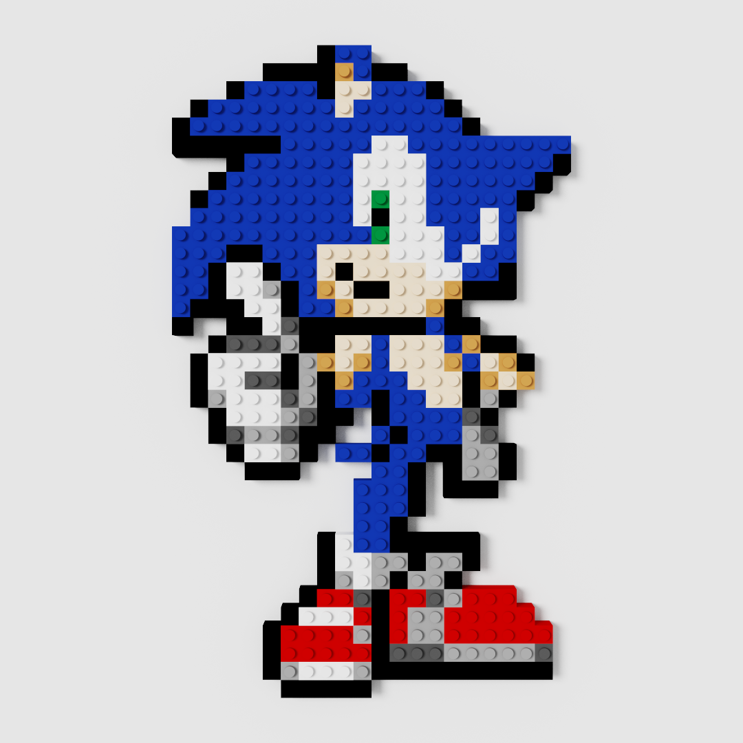 Sonic Puzzle 2D - 30 x 20cm - Pix Brix