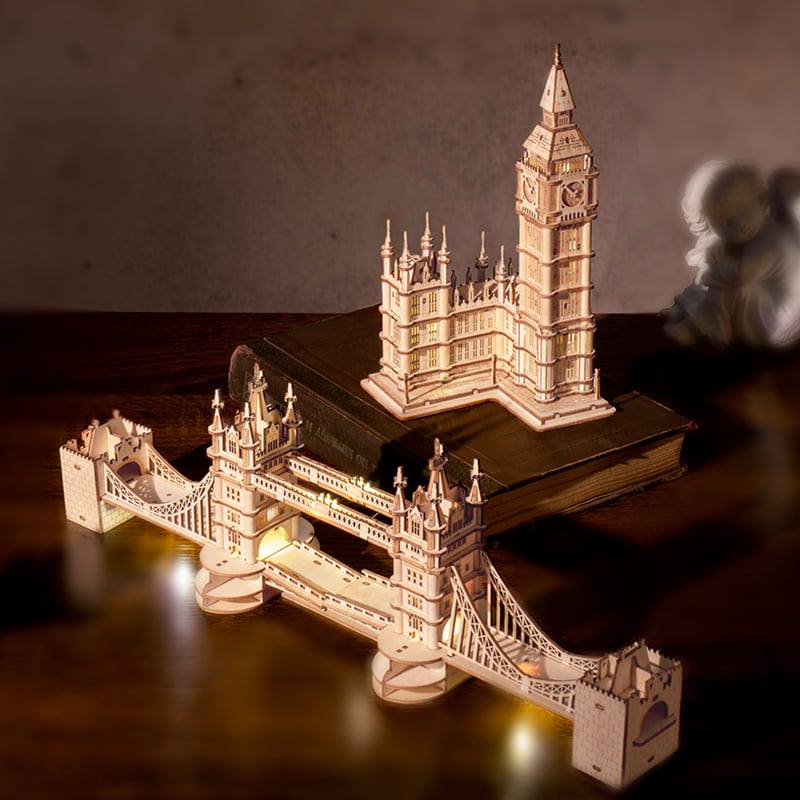 Tower Bridge - Rompecabezas 3D - Maqueta de Madera Rolife